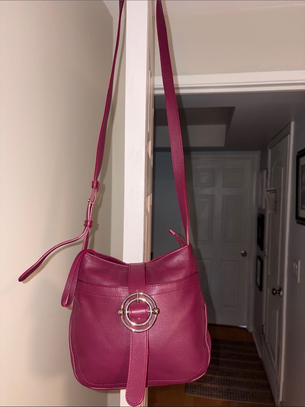 Low start Furla Vintage, Made in Italy, Burgundy Leather, XXth Century. IN EUC - Picture 2 of 15